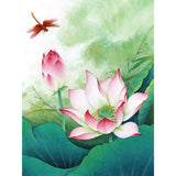 F&S Diamond Painting Store Dragonfly And Small Lotus