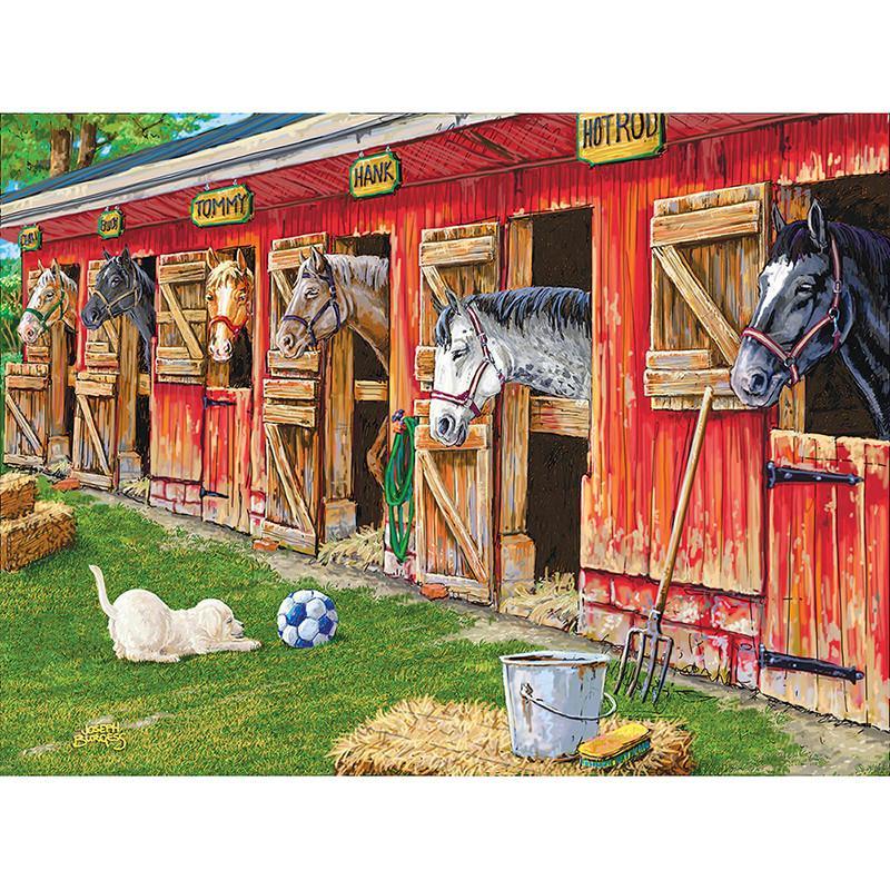 F&S Diamond Painting Store Horse in Stable