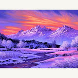 F&S Diamond Painting Store Snowy Mountain Landscape