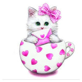F&S Diamond Painting Store Love Cup Kitten