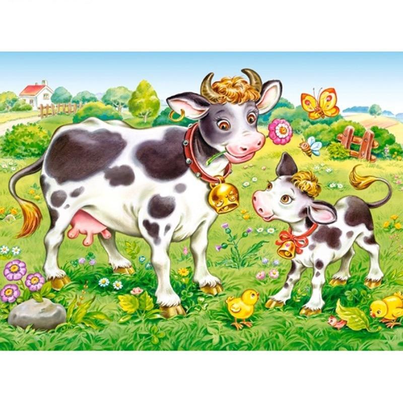 F&S Diamond Painting Store Cute Cows And Butterfly