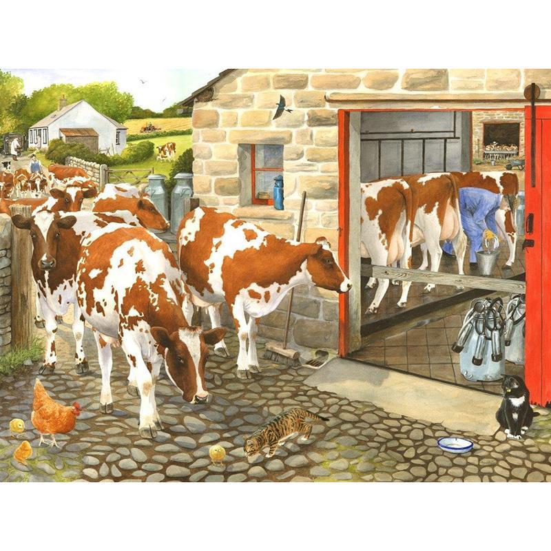 F&S Diamond Painting Store Nice Farm Cows