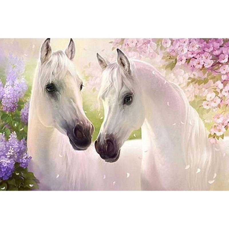 F&S Diamond Painting Store Two White Horses