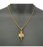 New Gold Small Angel Boy Pendant Necklace Titanium Steel Angels Punk Jewelry 60cm Rope Chain Men Women Christmas Gifts