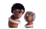 Solid Teak Wood Optimist/Pessimistic Puppet