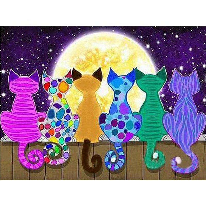F&S Diamond Painting Store Cats Variegated Colors