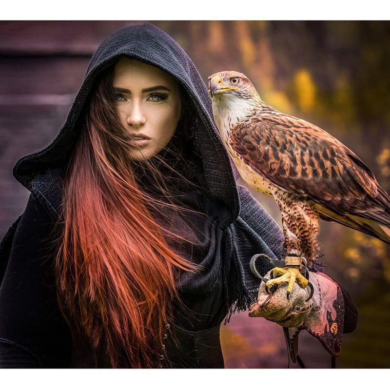 F&S Diamond Painting Store Girl and eagle
