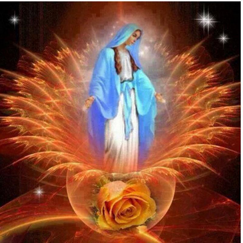 F&S Diamond Painting Store Religious Figure in Flower
