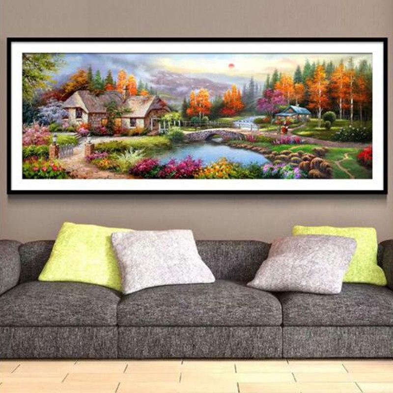 F&S Diamond Painting Store Canadian Holiday Home with Pond