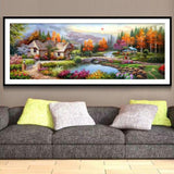F&S Diamond Painting Store Canadian Holiday Home with Pond