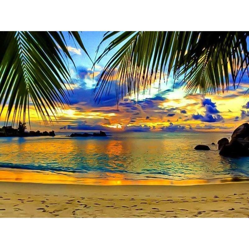 F&S Diamond Painting Store Sunset on the Beach