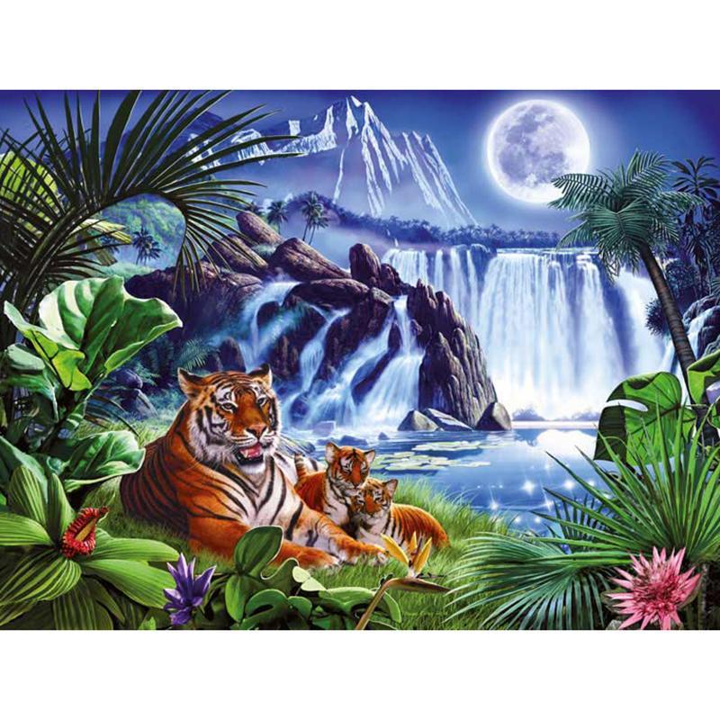 F&S Diamond Painting Store Tiger And Waterfall