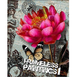 F&S Diamond Painting Store Flower Butterfly Card