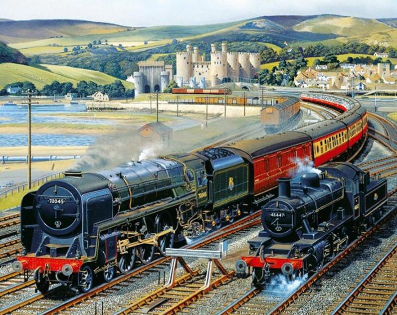 F&S Diamond Painting Store Train And Train Rail
