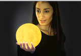 3D Print Moon Led Lamp Bulb Touch Switch