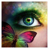 F&S Diamond Painting Store Beautiful Eye and Butterfly