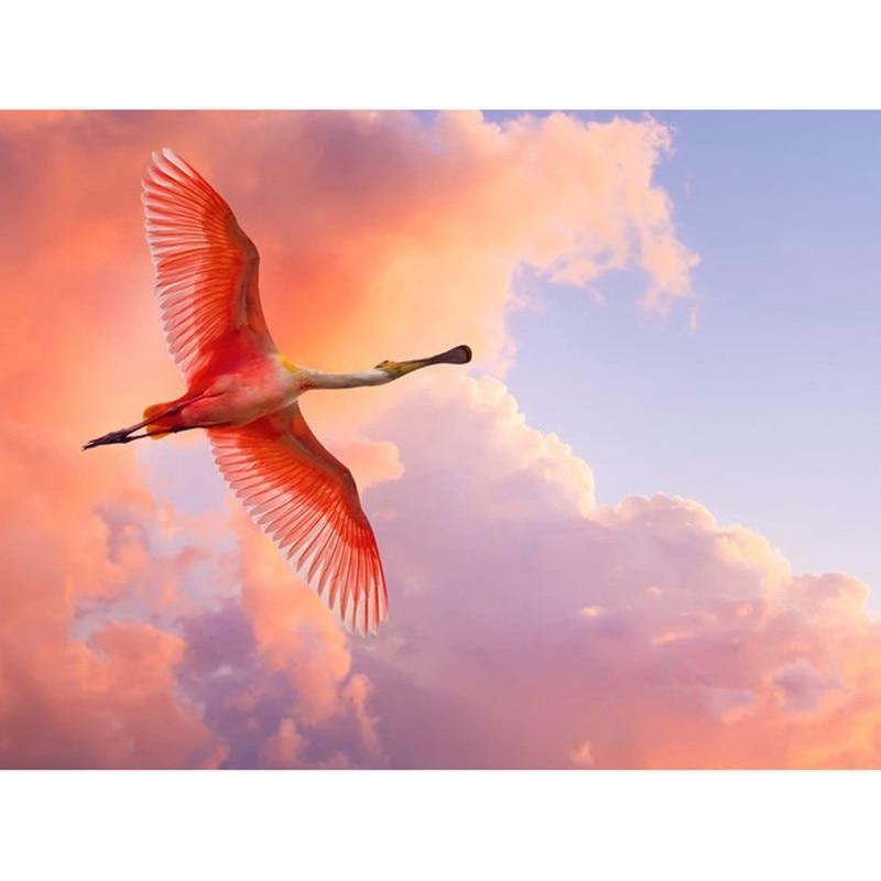 F&S Diamond Painting Store Flamingo Flies In The Sky