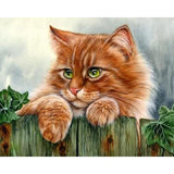 F&S Diamond Painting Store Cat and Flowers
