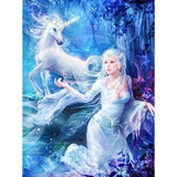 F&S Diamond Painting Store Unicorn And Beautiful Girl