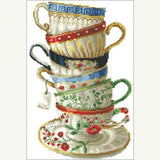 F&S Diamond Painting Store Teacups Stacked