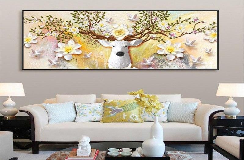 F&S Diamond Painting Store Deer with Flower Antler