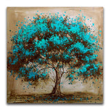 F&S Diamond Painting Store Blue-green Leaves Natural Tree