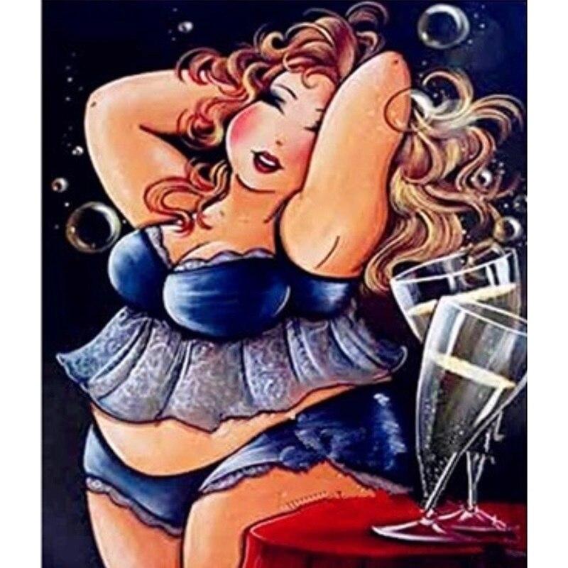 F&S Diamond Painting Store Fat Lady Drinks