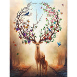 F&S Diamond Painting Store Deer With Tree In The Forest
