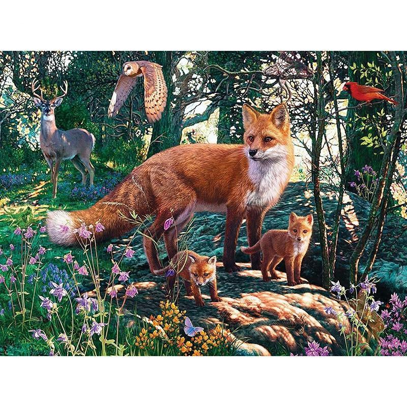 F&S Diamond Painting Store Foxes, Deer and Birds