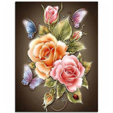 F&S Diamond Painting Store Roses with Butterflies