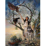 F&S Diamond Painting Store An Aame With Wolf And Eagle