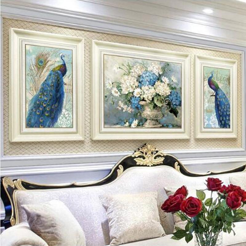 F&S Diamond Painting Store 3 Li¨¨ge Peacocks & Flower Arrangement