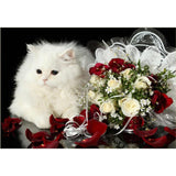 F&S Diamond Painting Store Rose and Cat
