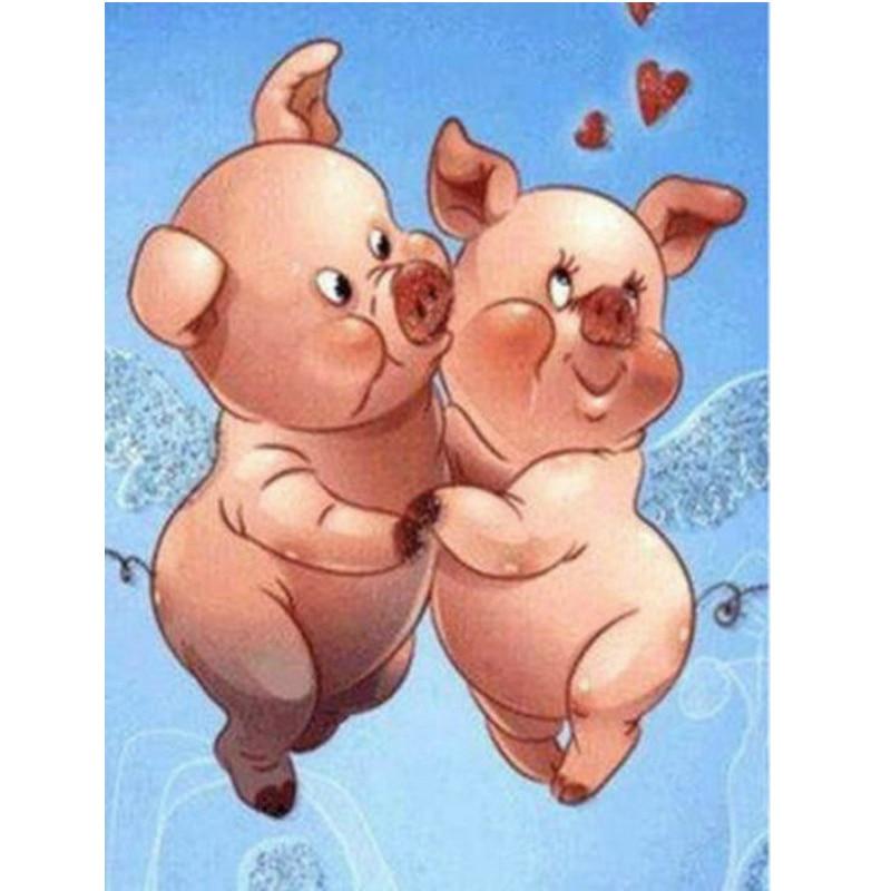 F&S Diamond Painting Store Cartoon Pigs