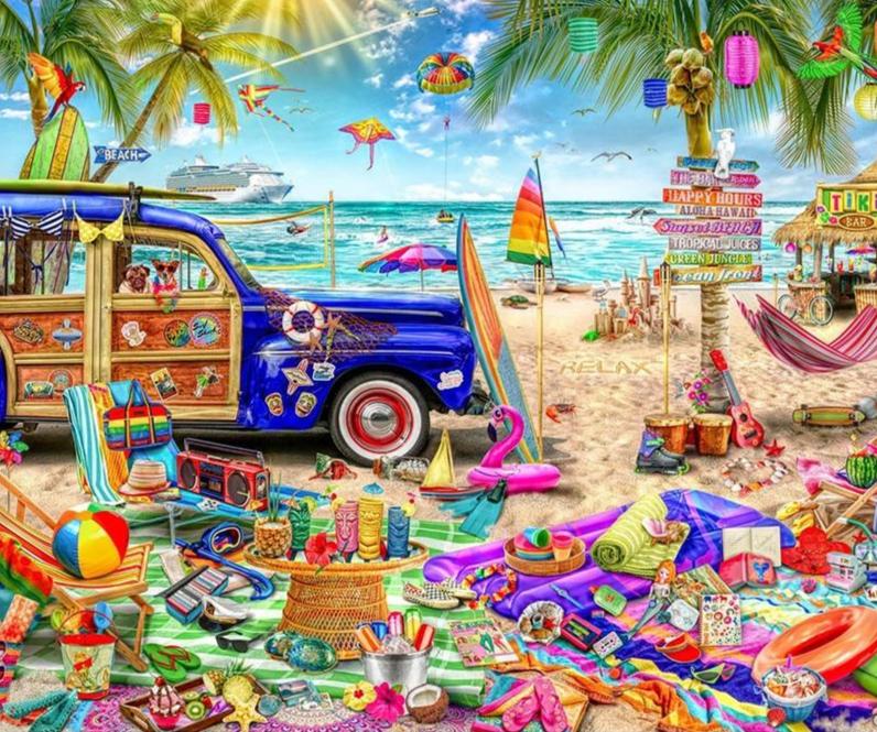 F&S Diamond Painting Store Colorful Summer Vacation