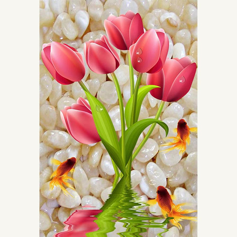 F&S Diamond Painting Store Tulips And Fish