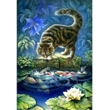 F&S Diamond Painting Store Cat And Fish