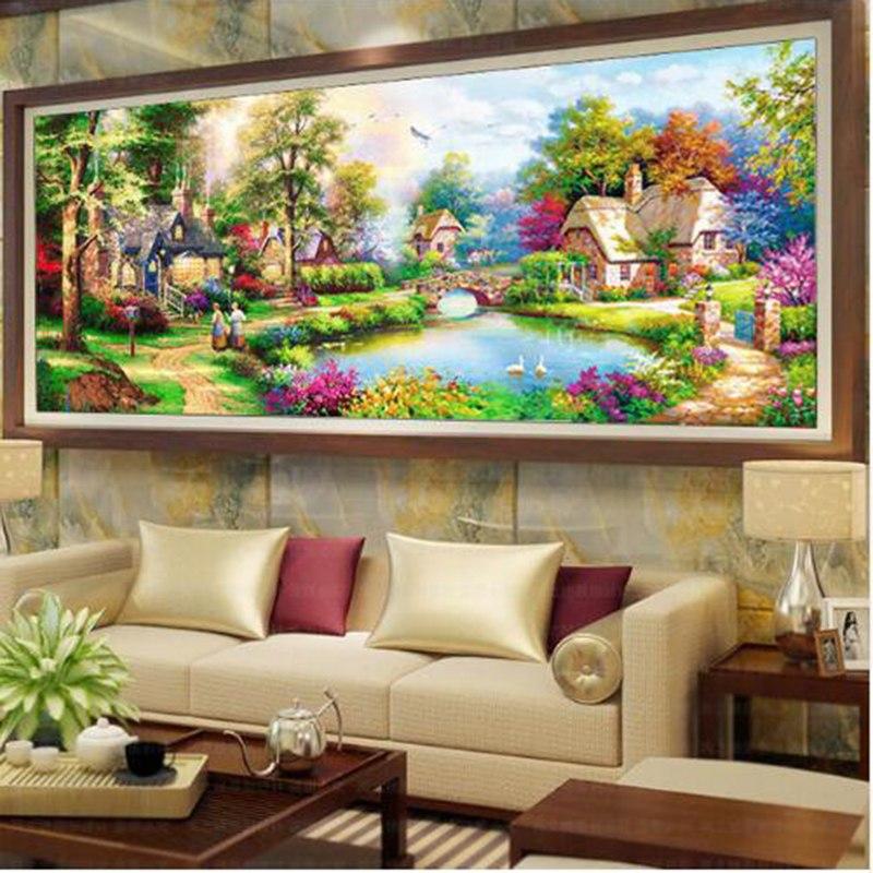 F&S Diamond Painting Store Village on a pond