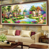 F&S Diamond Painting Store Village on a pond