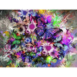 F&S Diamond Painting Store Colorful Flowers with Butterflies