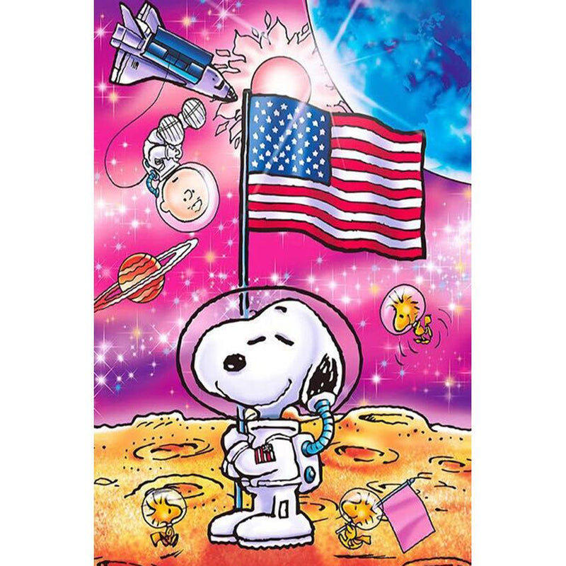 F&S Diamond Painting Store Cute Dogs In Space