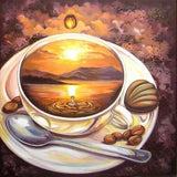 F&S Diamond Painting Store Coffee Setting Sun.