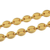 New Design Hip Hop Men's Big Chain Golden Two Tone Cuban Chains Necklace for Men Women Jewelry 29.5 Inch Long Necklace