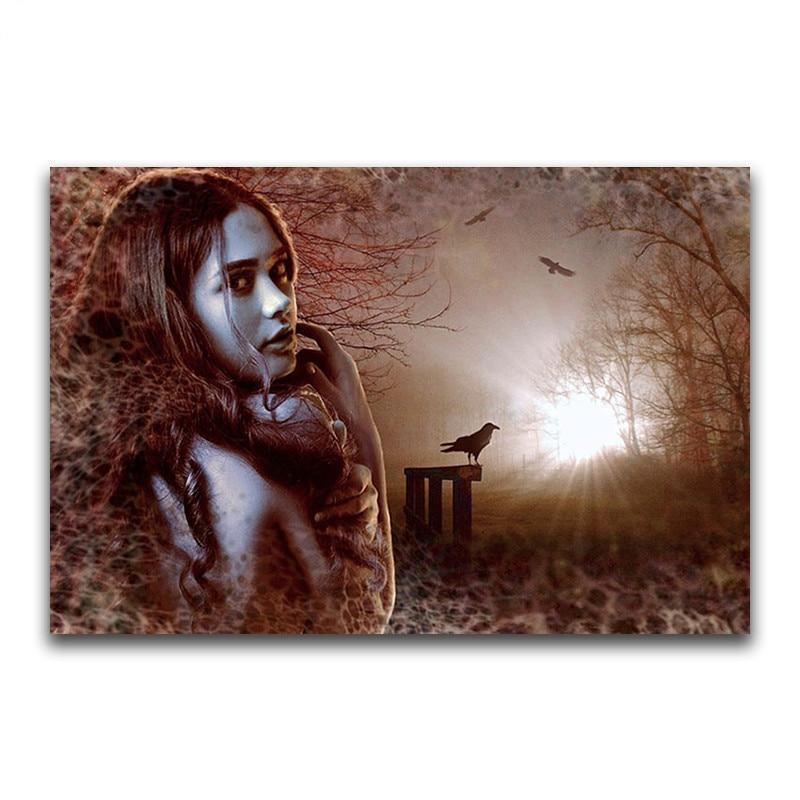 F&S Diamond Painting Store Lady with Crows