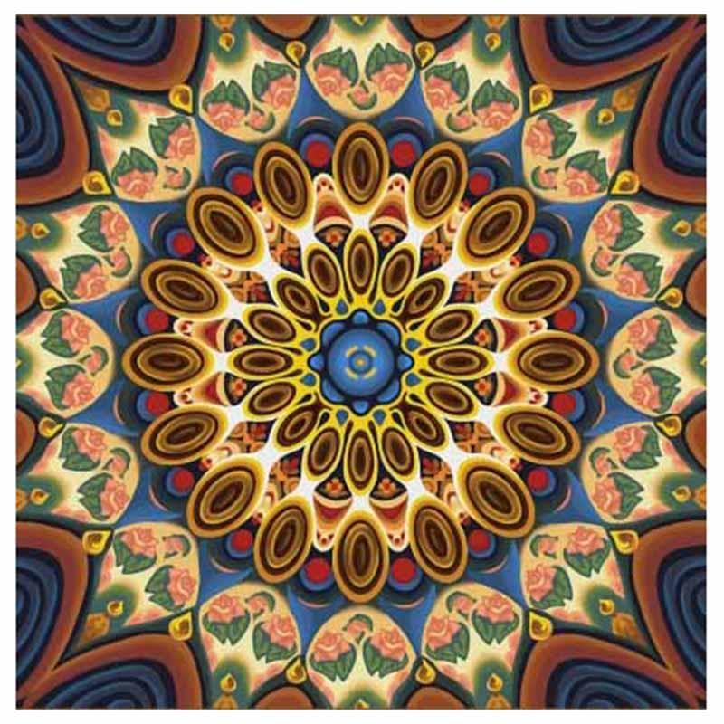 F&S Diamond Painting Store Blue Brown Mandala