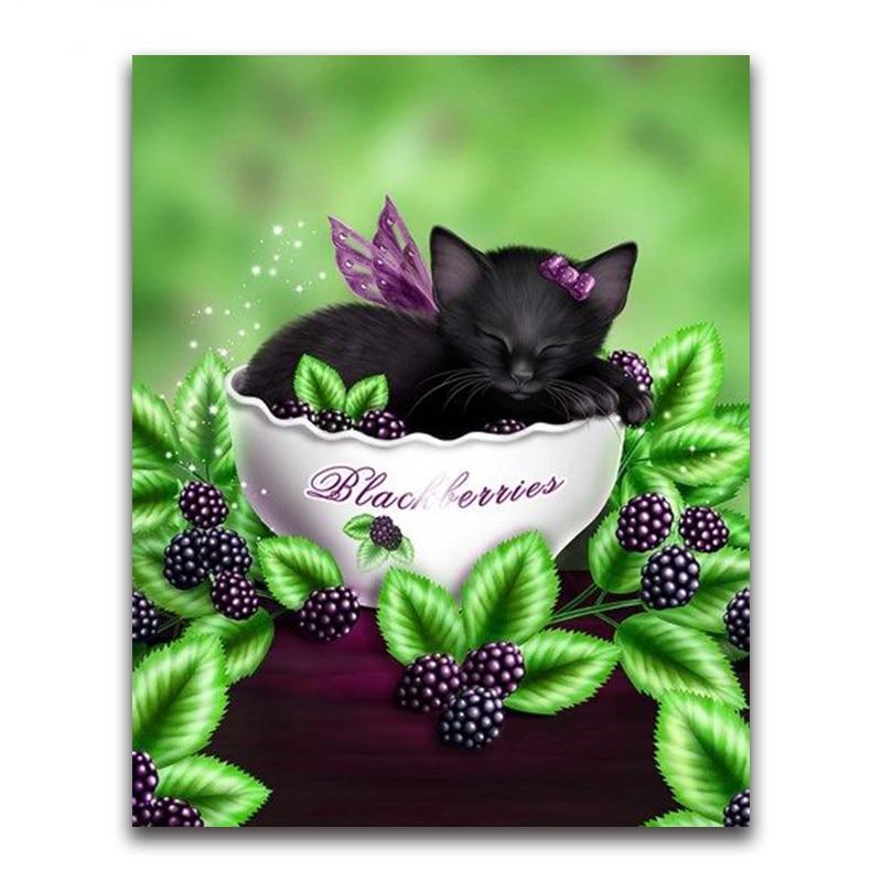 F&S Diamond Painting Store Teacup with Cat