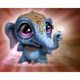 F&S Diamond Painting Store Baby Elephant With Butterfly