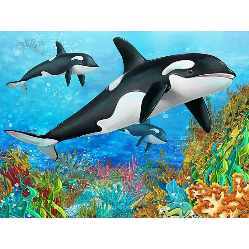 F&S Diamond Painting Store Dolphin on the Seabed