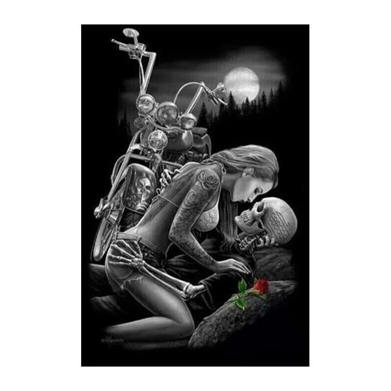 F&S Diamond Painting Store Skull with Beloved