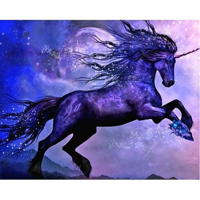 F&S Diamond Painting Store Purple Unicorn